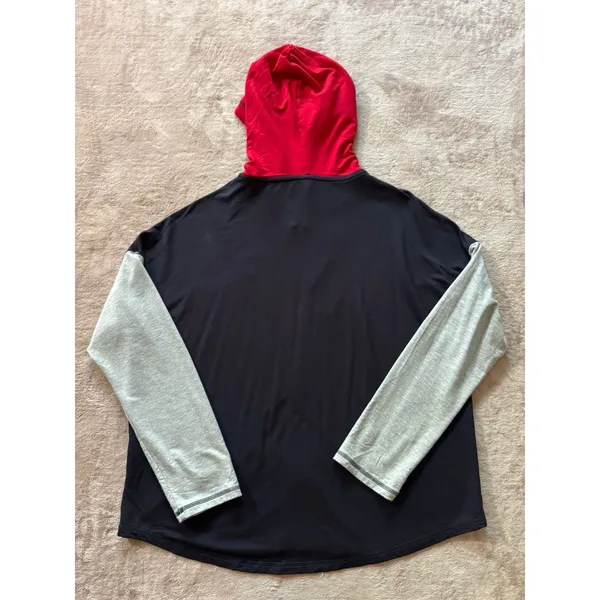 Tommy‎ Hilfiger Women's Sports Hoodie Sweatshirt Full Zip Colorblock Size Large - Image 9