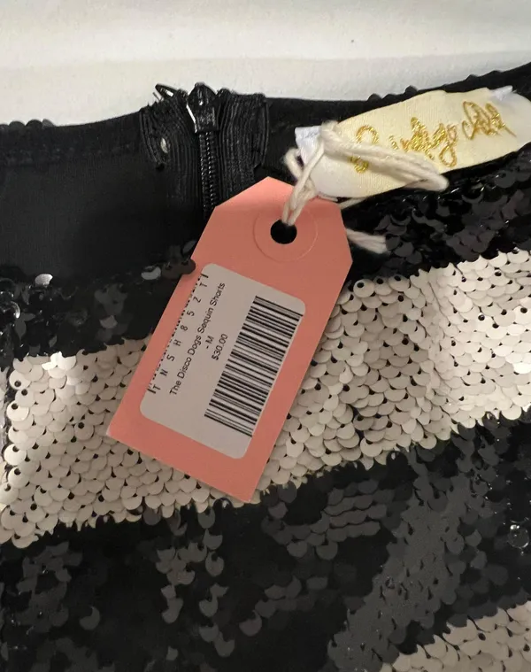 Indigo Child Striped Sequin Shorts - Image 4