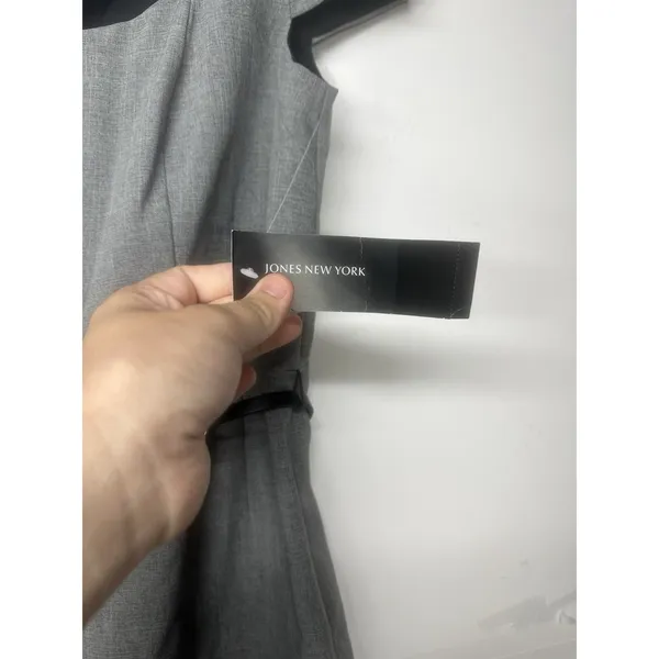 jones new york Woman’s Gray dress With Zipper Size 12 NWT - Image 6