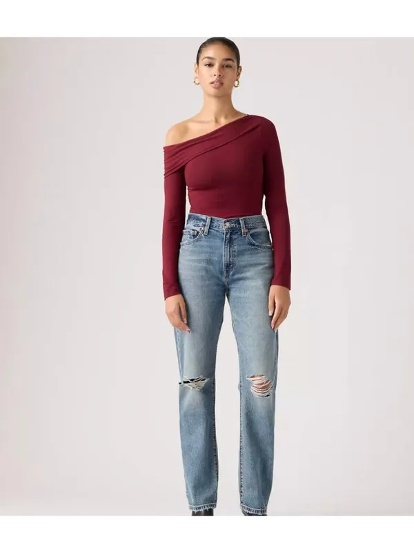New Levi's Premium 30x30 Easy Dad Women's Jeans Gorgeous Gal Medium Wash - Image 2