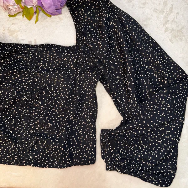 NEW A New Day Black and Tan Polka Dot Blouse - Image 11