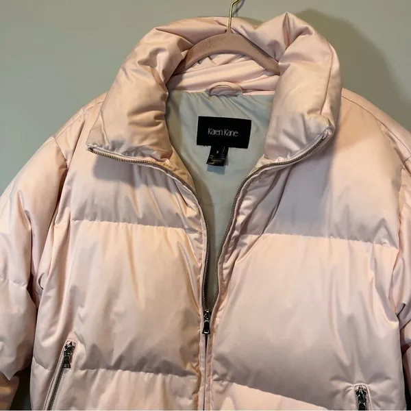 Karen Kane Women’s‎ Pale Pink Puffer Coat Small - Image 2