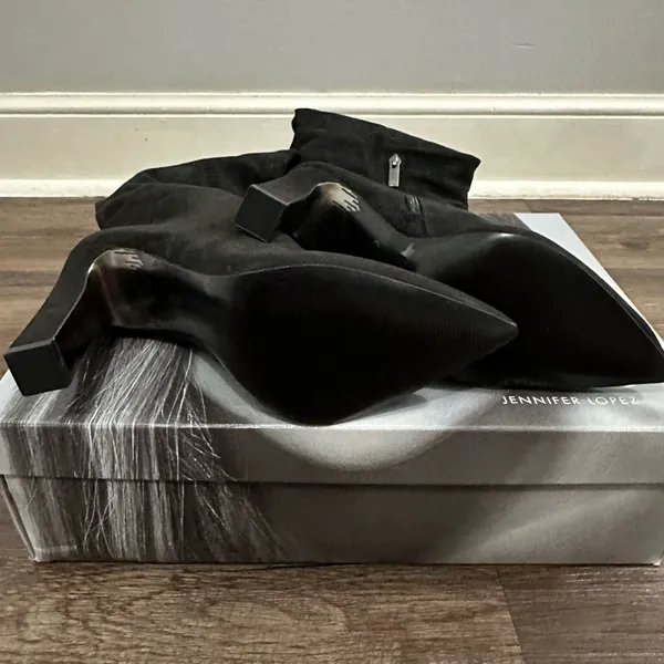 JLO JENNIFER LOPEZ Black Krim Boots Size 10 - Image 10