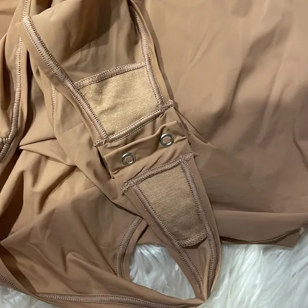 SKIMS Jelly Sheer Sleeveless Thong Bodysuit in Sienna, NWT - Image 7