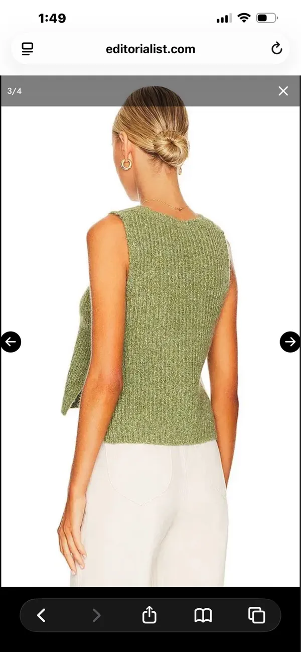 525 America Revolve Green Knit Top - Image 3