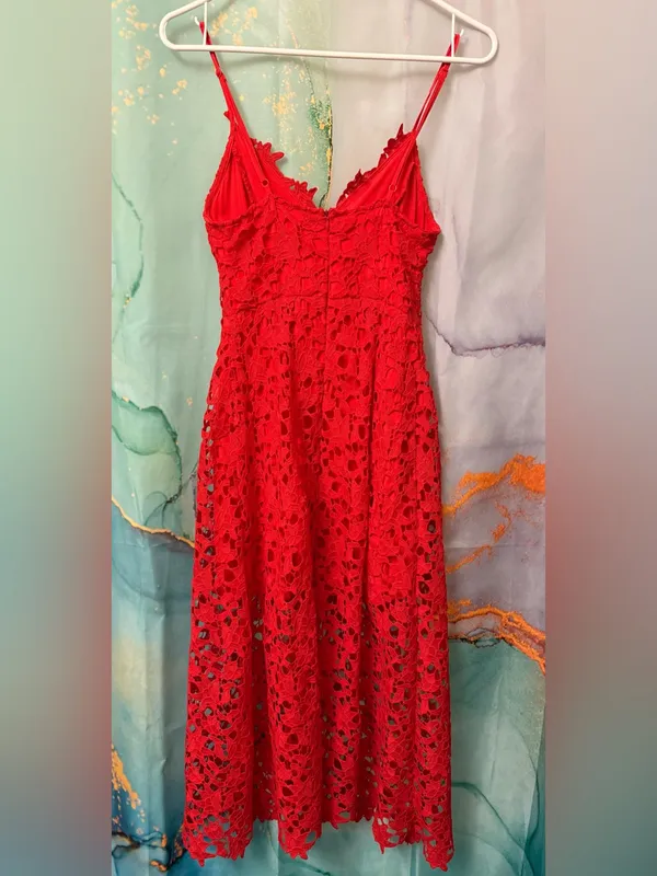 ASTR The Label LACE A LINE MIDI DRESS Sz: S - Image 5