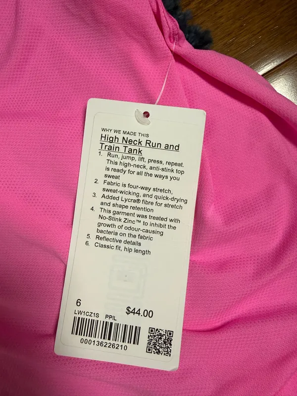 Lululemon High Neck Run Train Tank - Image 2
