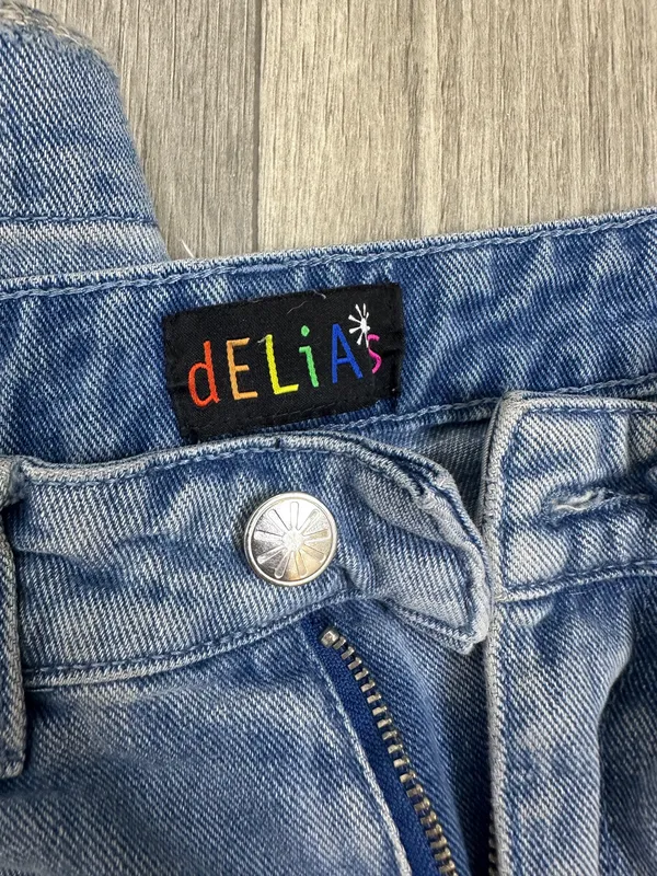 Delia*s Light Wash Jeans Small Relaxed Fit Y2K Denim - Image 2