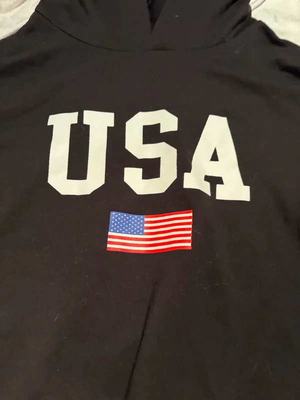 USA black hoodie - Image 4
