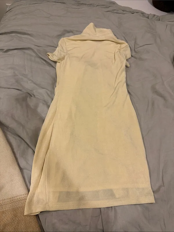 Yellow button up dress - Image 4