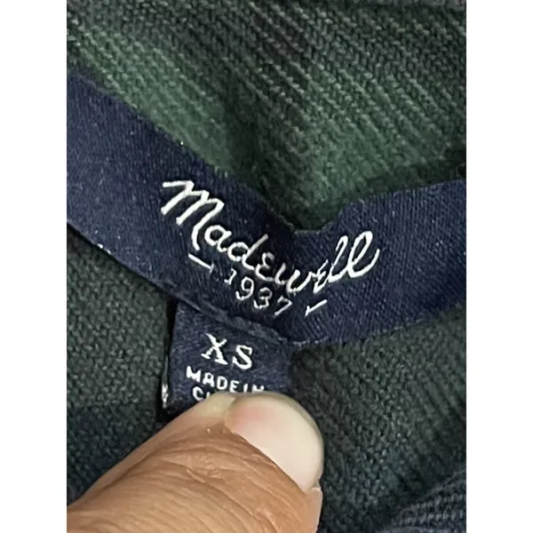 Madewell Shirt Jacket Flannel Long Sleeve Shirt SZ XS Casual Streetwear Everyday - Image 3
