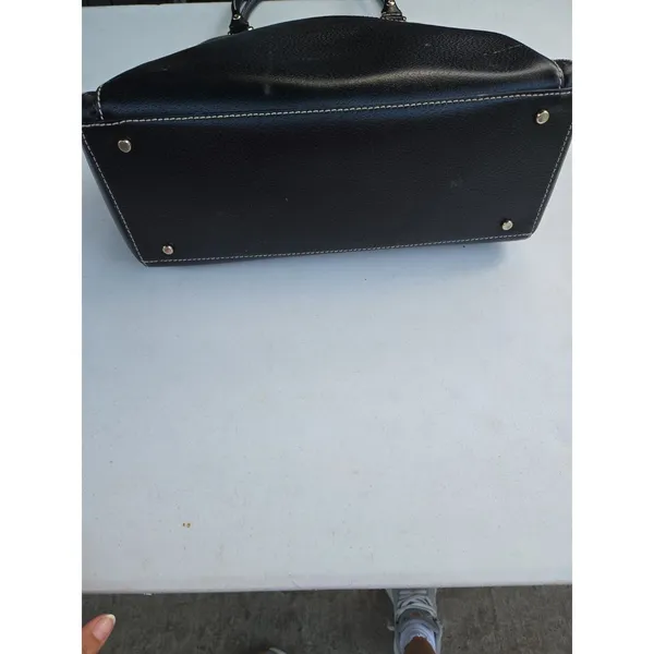 Kate Spade Black Leather Tote With Zip Front Pocket - Image 5