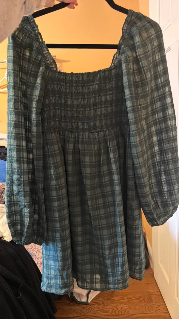 Shop Zoco plaid dress - Image 3