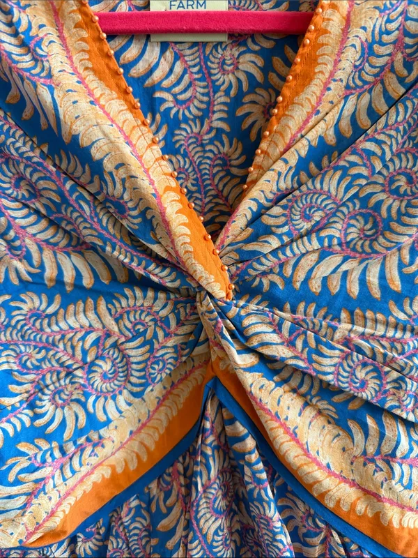 Farm Rio For Anthropologie Twist-Front Blouse - Image 4