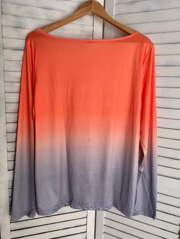 Orange Ombré Top, XL - Image 2