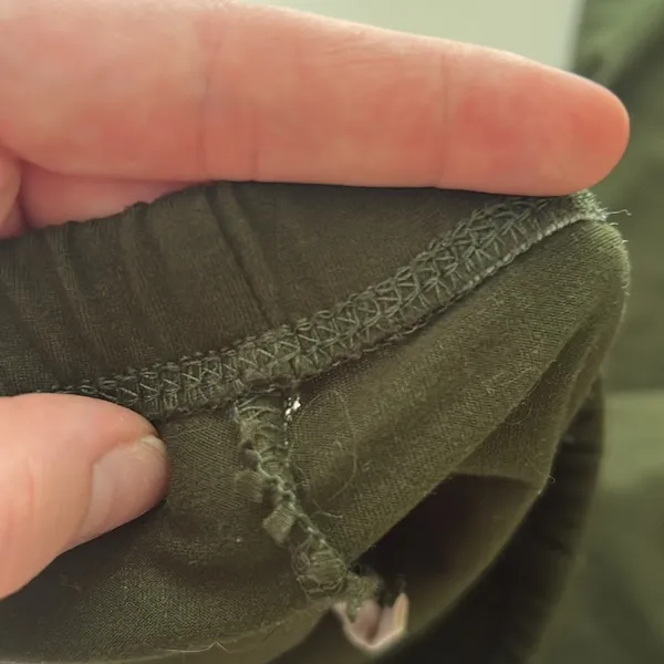 Forever 21 Army Green Bell Bottom Flair Leggings - Image 4