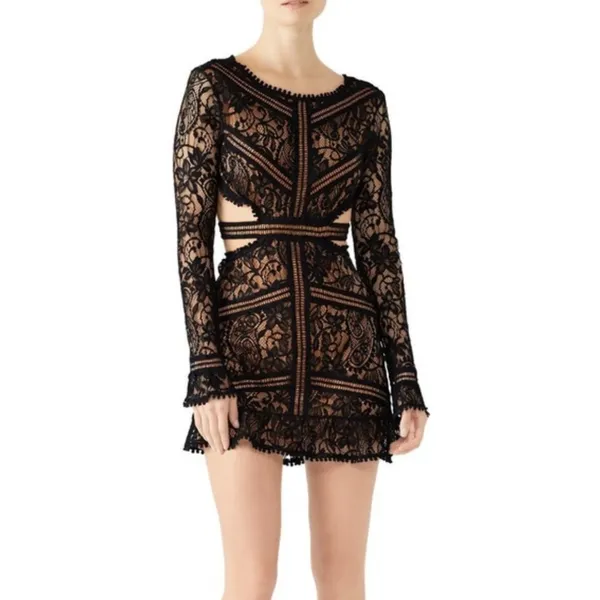 For‎ Love & Lemons Emerie Cutout Dress L - Image 2