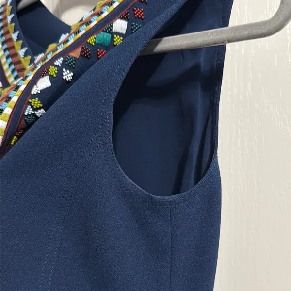 Tory Burch Sophia Embroidered Shift‎ Dress Boho Minimalist Resort Southwestern - Image 6