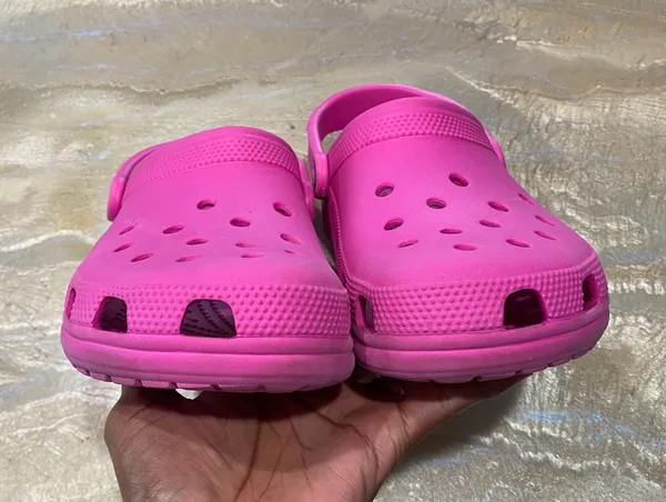 Classic Comfort Pink Crocs Women’s 9 - Image 4