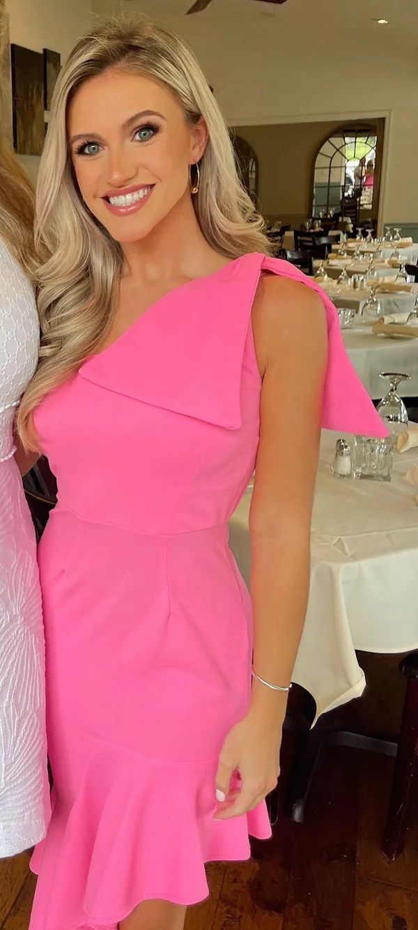 Hello Molly Pink Midi Dress - Image 3