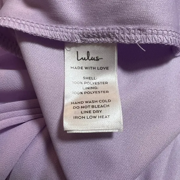 NEW Lulus Glamorous Disposition Lavender Ruched Maxi Dress Size M Bridesmaid - Image 10