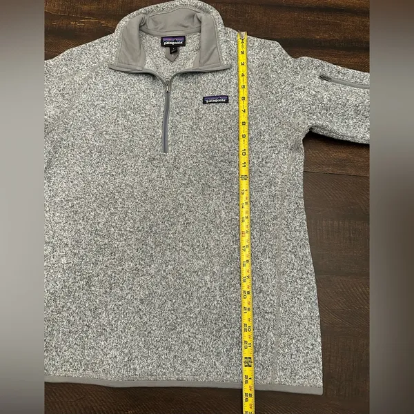 Patagonia Women’s Better Sweater 1/4 Zip Pullover Birch White- Size Large - Image 4