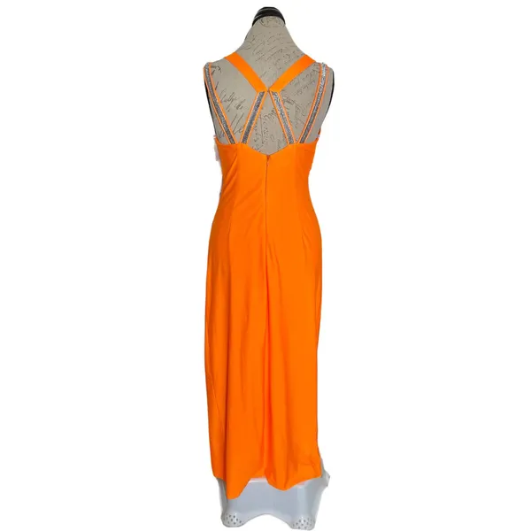 JJ's House Formal Dress Sz 8 Long Open Back Prom Wedding Pageant Gown Sparkling - Image 6