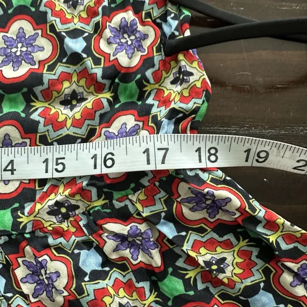 ALICE & OLIVIA Arnette Dress S Palace Tiles Drop Waist Tiered cottagecore - Image 15