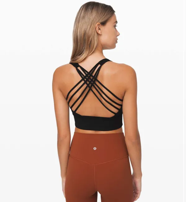 Lululemon Free to Be Bra Wild Long Line Black - Image 2