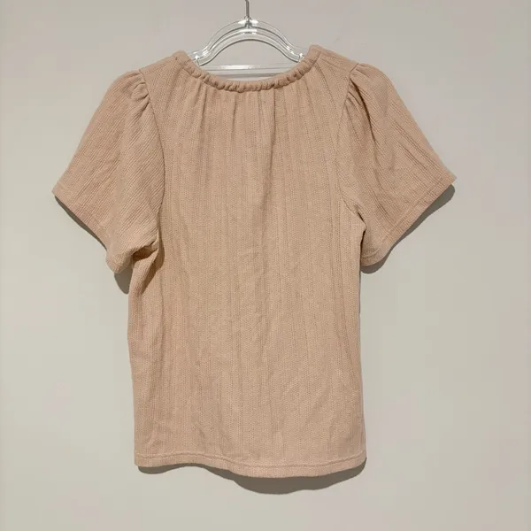 Madewell Pointelle Tie Neck Tunic Top Avalon Pink Size‎ XS - Image 3