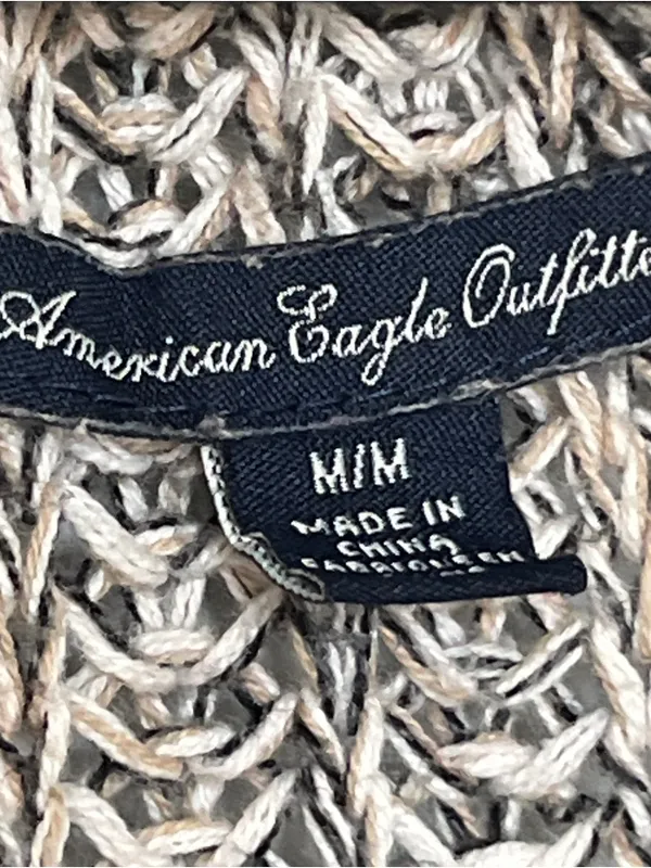 American Eagle Outfitters Marled Gray Button-Up Cardigan - Image 4