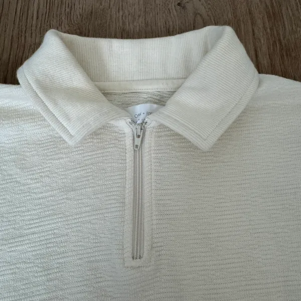 Oak and Fort Zipper Polo Shirt - Image 3