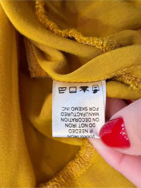Skemo Basics Flamenco Ruffle Midi Dress - Mustard Yellow - Image 8