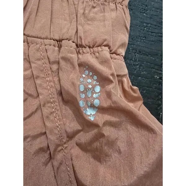 Free People Movement Shorts High Waist Brushed Apricot Women's Small - Image 3