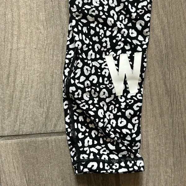 White Fox active white leopard leggings - Image 2