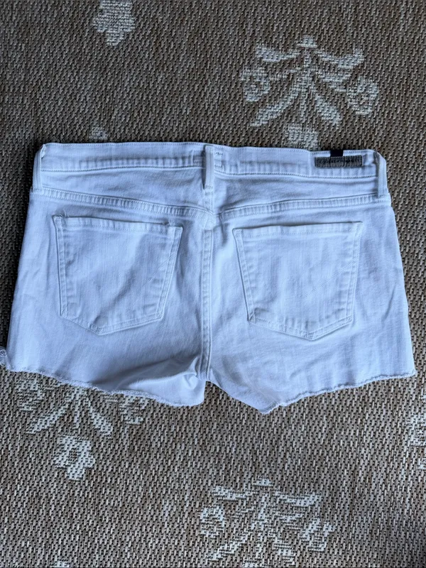 Citizens Of Humanity White Denim Cutoff Shorts - Image 4