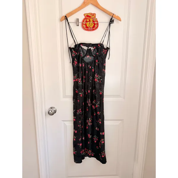 For‎ Love & Lemons Maggie Floral Romantic Lace Midi Dressn Date Night Lingerie - Image 2