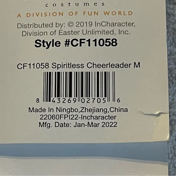 NEW Spiritless Zombie Cheerleader Costume Size Medium - Image 5