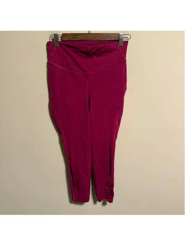 Lululemon Base Pace High-Rise Crop 23" Magenta Purple- Size 8 - Image 3