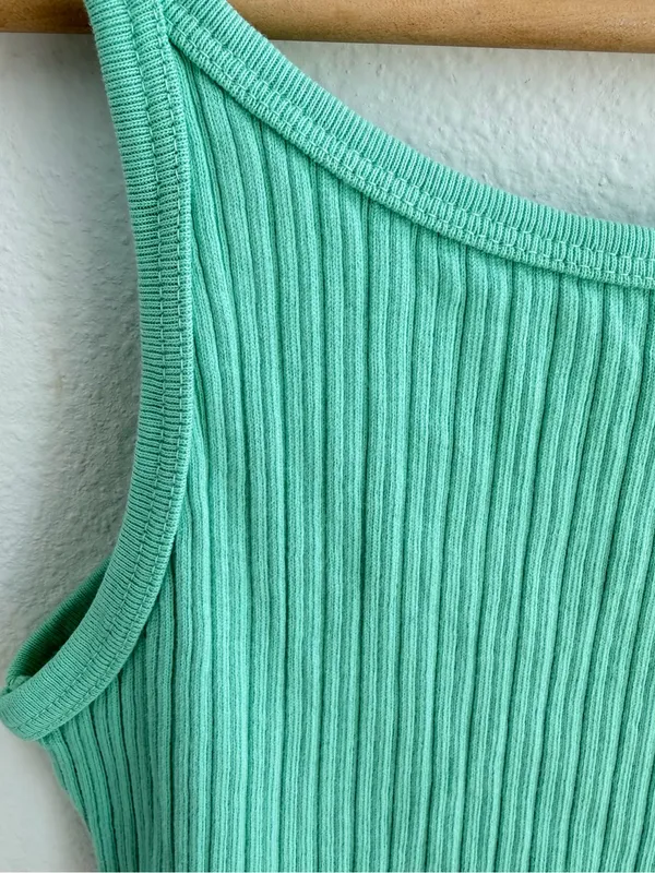 Brandy Melville Beyonca Tank Top Mint Green Ribbed NWT - Image 7