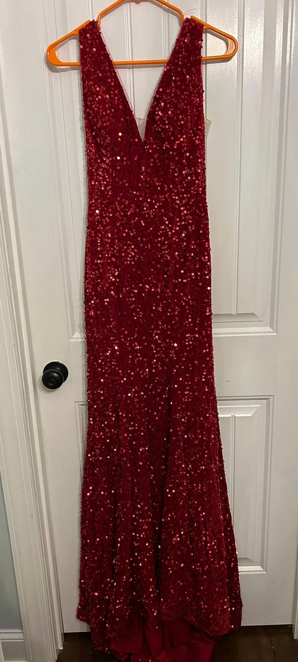 Prom/pageant Dress Red Size 0 - Image 2