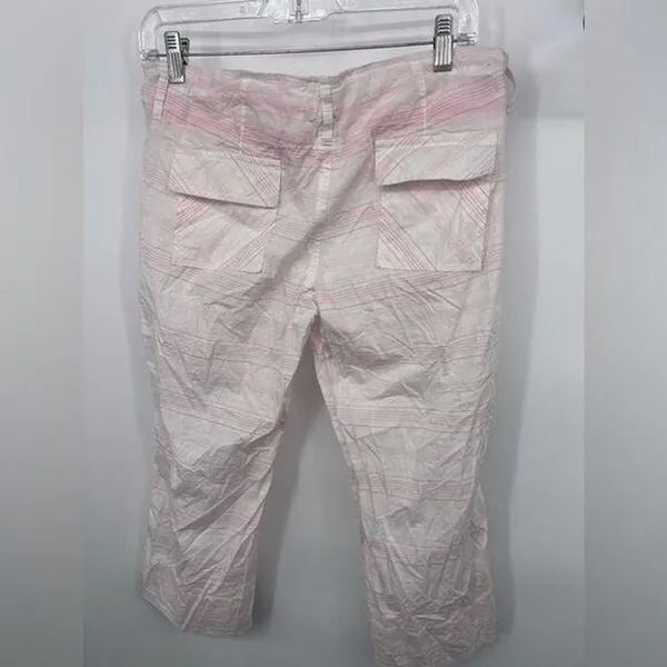 Old Navy, intimate, pink‎ and white size small Capri - Image 3
