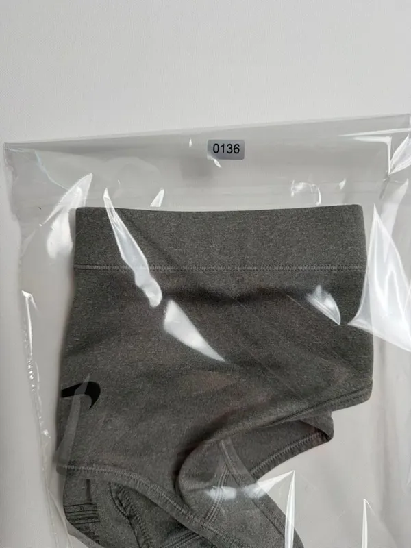 Nike Women's Gray Center Swoosh Racerback Dri-Fit Sports Bra Size M - Image 7