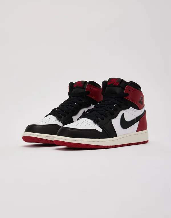 Nike Jordan Air Jordan 1 Retro High OG GS Black White Varsity Red FD1437-106 Youth 6Y - Image 9