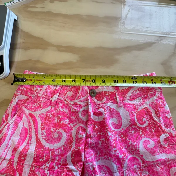 Lilly Pulitzer The Walsh Pink Pout Print Cotton 3" Shorts Sz‎ 00 - Image 9