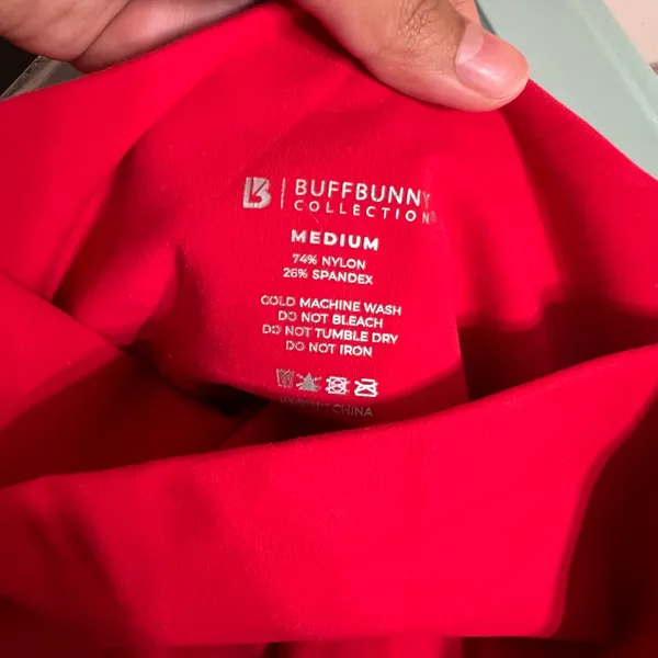 Buffbunny Red Leggings With Pockets Medium - Image 12