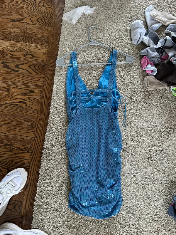 Urban Outfitters Blue Sparkly Dress - Image 2