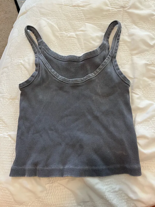 Brandy Melville Beyonca Crop Tank in Blue - Image 2