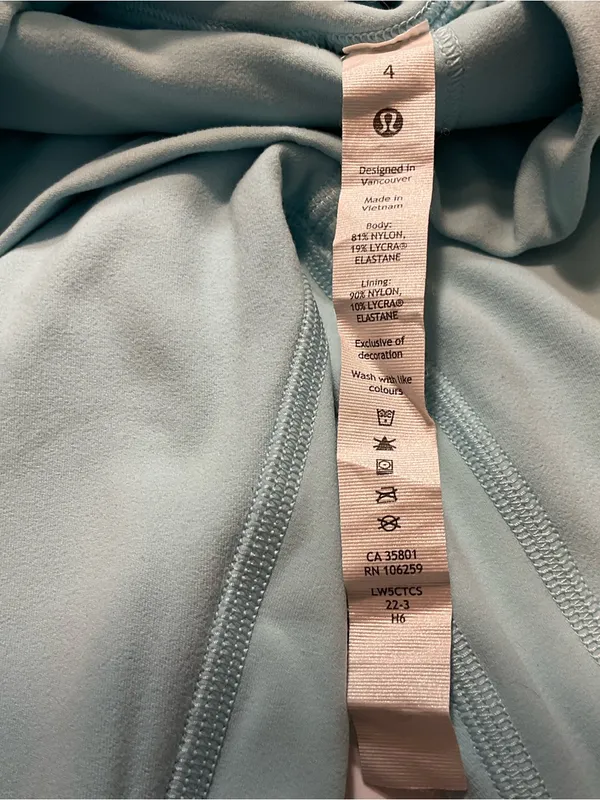Lululemon Align High-Rise Pant 25" Icing Blue Leggings Sz 4 - Image 4