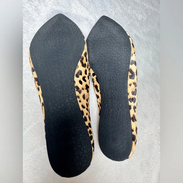 Steve Madden Featherl Cow Hair Leopard Print Women's‎ Loafers Flats Size 6 - Image 2